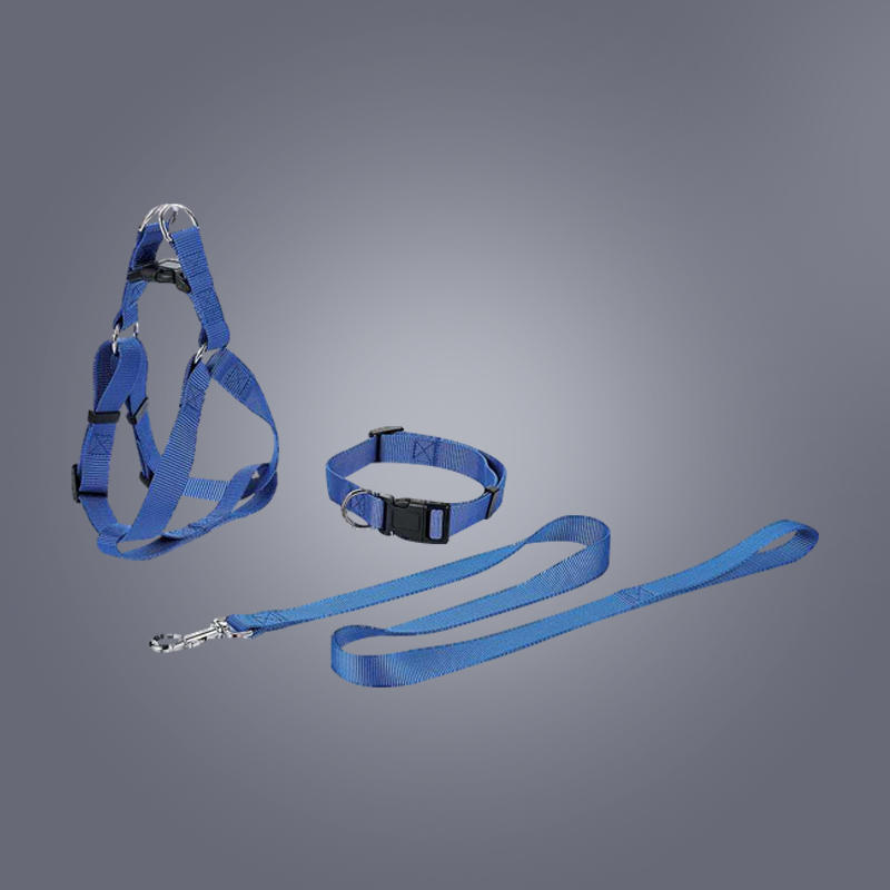 SLL101 Nylon Pet Walking Harness Collar and Leash Set