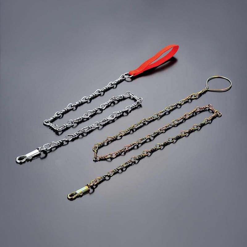 SL104 Steel Twist Chain Lead with PP/Metal Handle